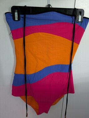 Roksanda Colorblock Swimsuit / Bodysuit – Size Small - UK 8